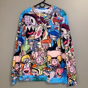 Cartoon Network Allover Character Print Sweatshirt